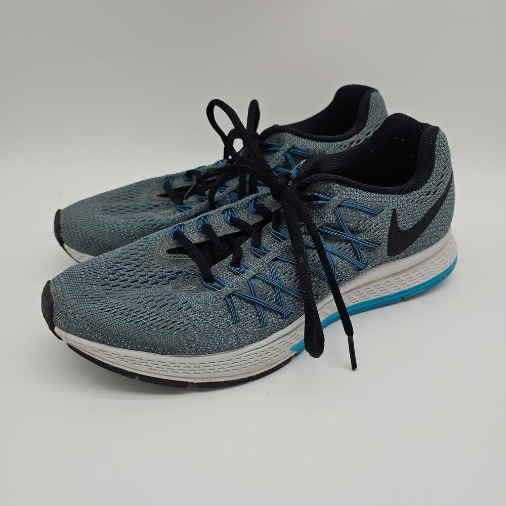 Nike Pegasus 32 Men Size US‎ 8 Running Shoes Gray/Light Blue 749340-004 A4